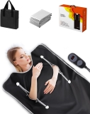 $199.99 – $127.99 Discount on Infrared Sauna Blanket-Sauna Blanket for Home Use, Portable Design for Relaxation and Detoxification Highest 176℉, 20-60 Minutes Timer, 6 ft x 2.65 ft（Black）