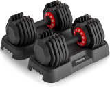 $259.99 – $179.99 Discount on Adjustable Dumbbell 55LB Single Dumbbell Weight, 10-in-1 Weight Dumbbell with Anti-Slip Metal Handle for Home Gym Exercise Equipment